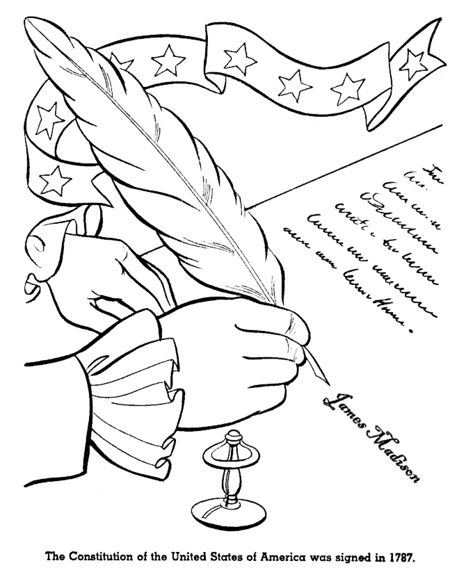  The Constitution Coloring Page