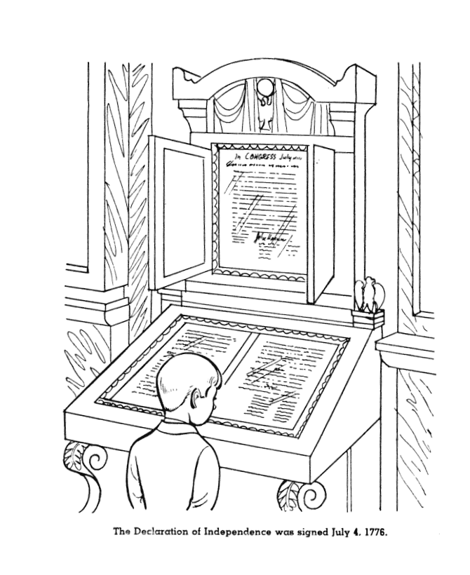 Declaration of Independance Coloring Page