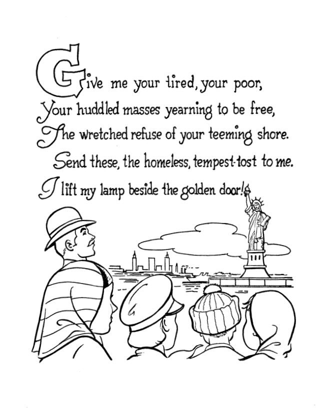  American Symbols Coloring Page