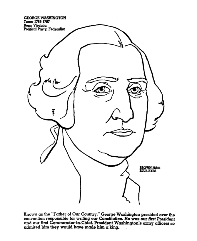 usa presidents coloring pages