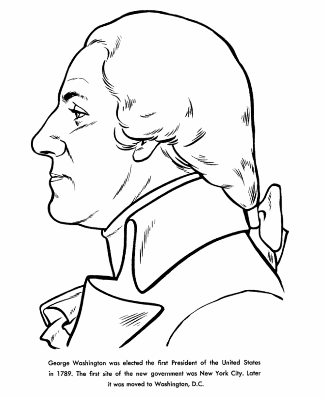  George Washington Coloring Page