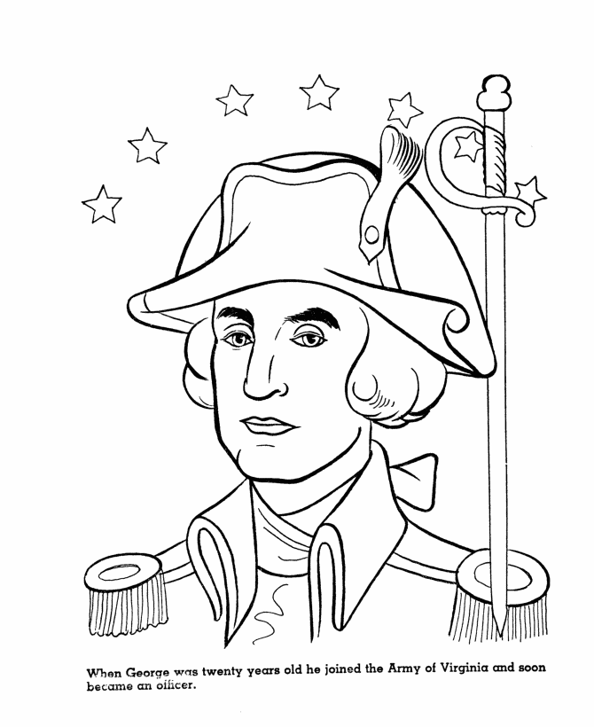  George Washington Coloring Page