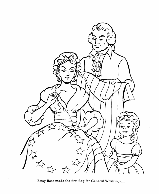  George Washington Coloring Page