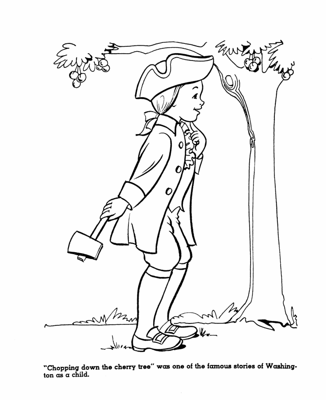  George Washington Coloring Page