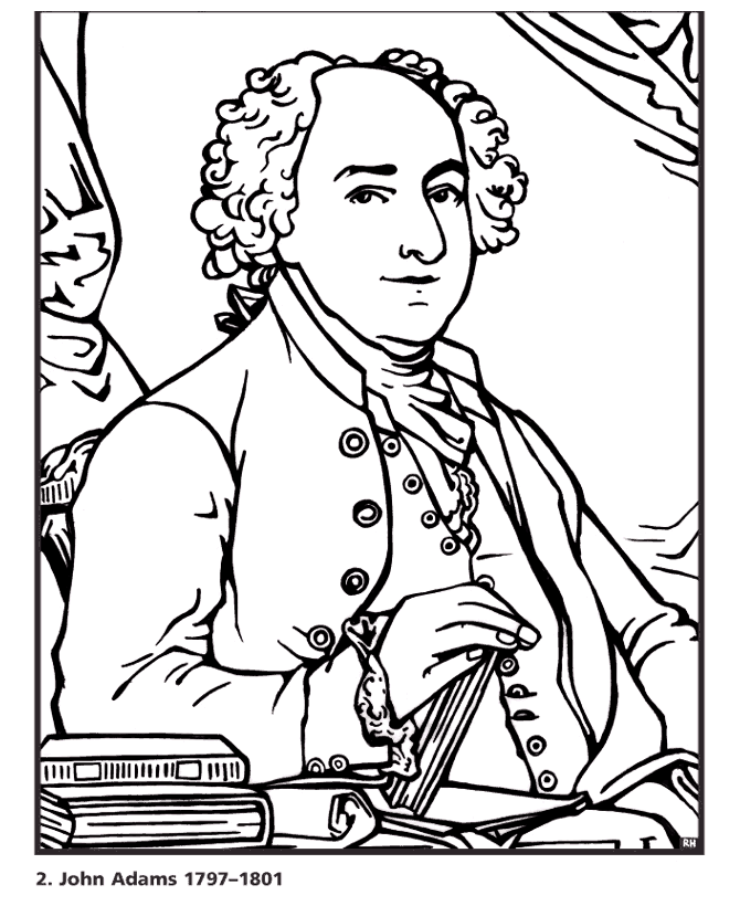  John Adams Coloring Page