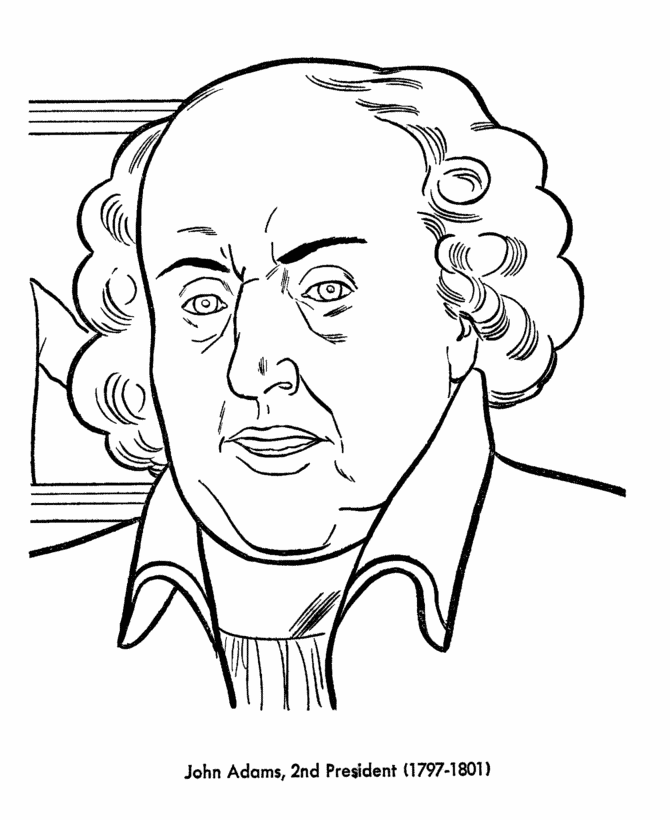  John Adams Coloring Page