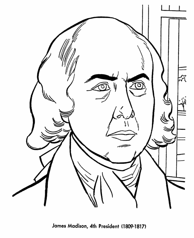  James Madison Coloring Page