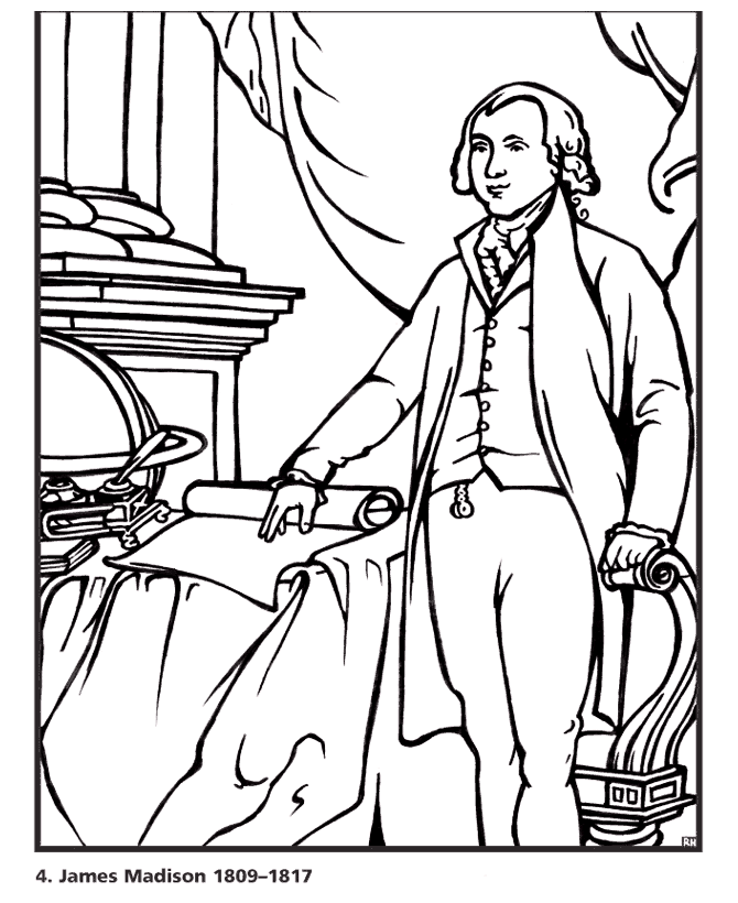  James Madison Coloring Page