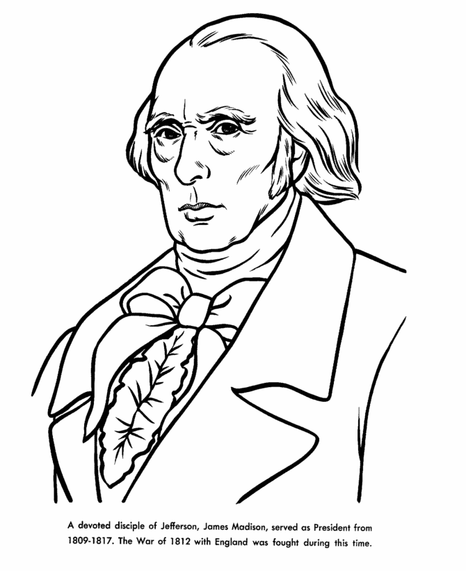  James Madison Coloring Page