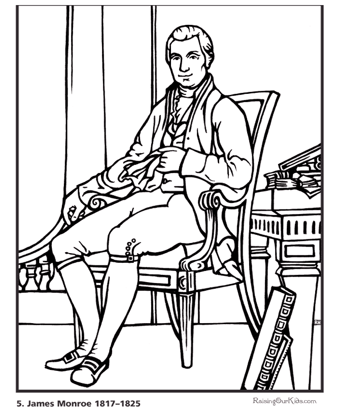  James Monroe Coloring Page