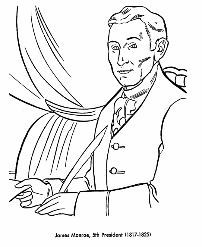  James Monroe Coloring Page