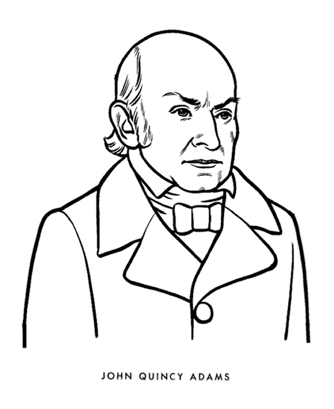  John Quincy Adams Coloring Page