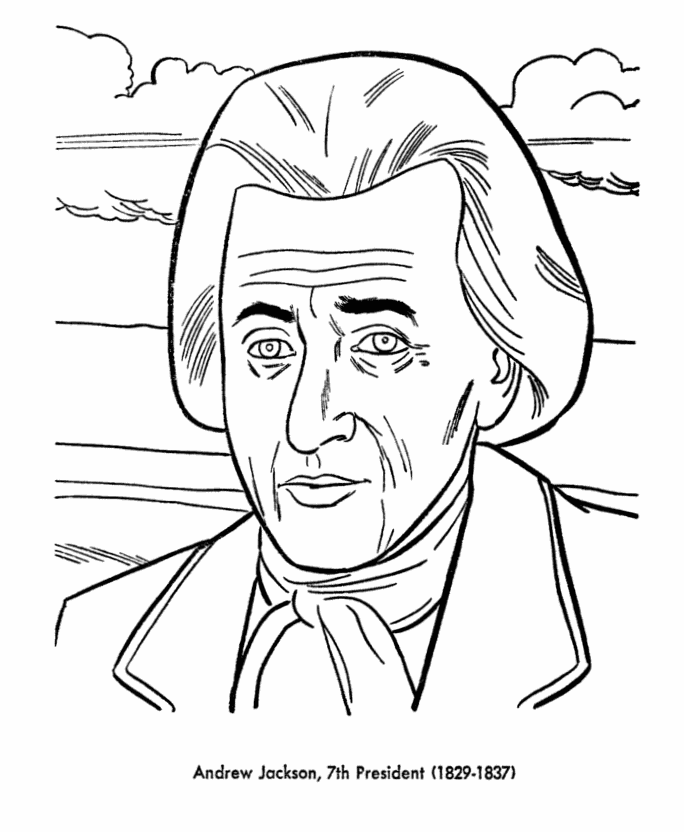  Andrew Jackson Coloring Page