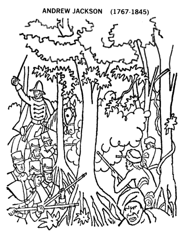  Andrew Jackson Coloring Page