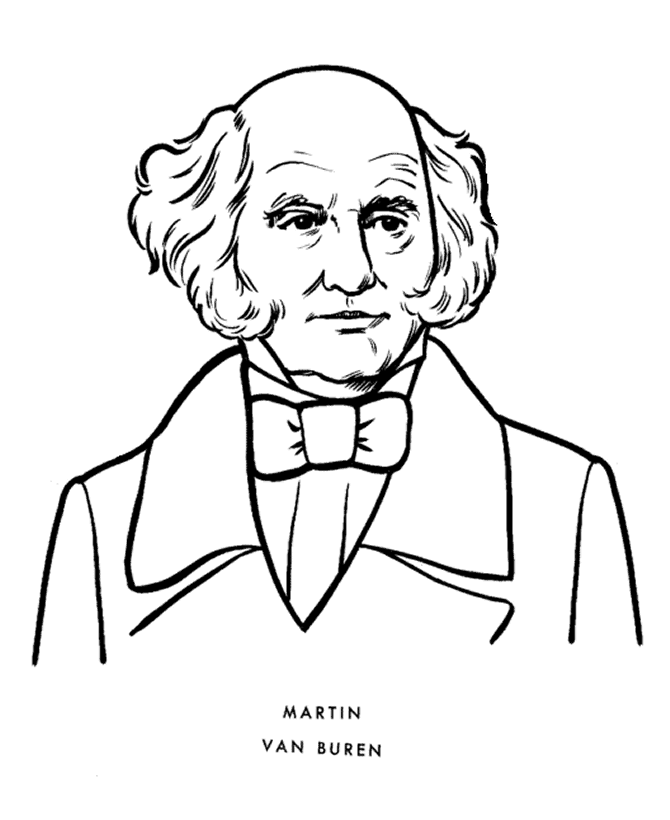  President Van Buren Coloring Page