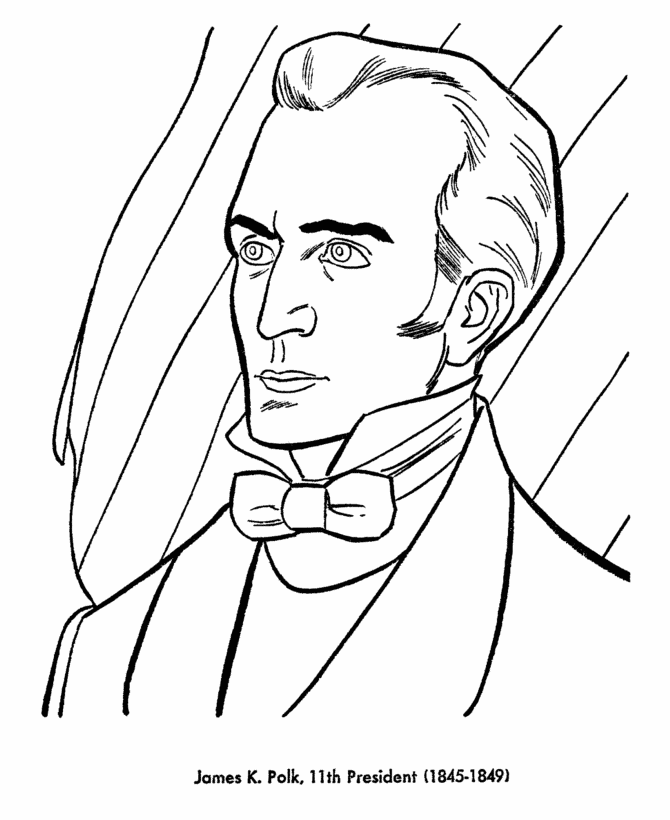  James K. Polk Coloring Page