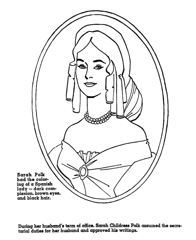  James K. Polk Coloring Page