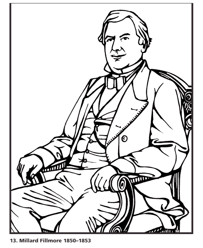  Millard Fillmore Coloring Page