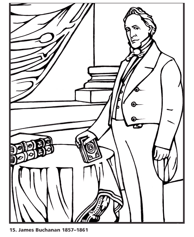  James Buchanan Coloring Page