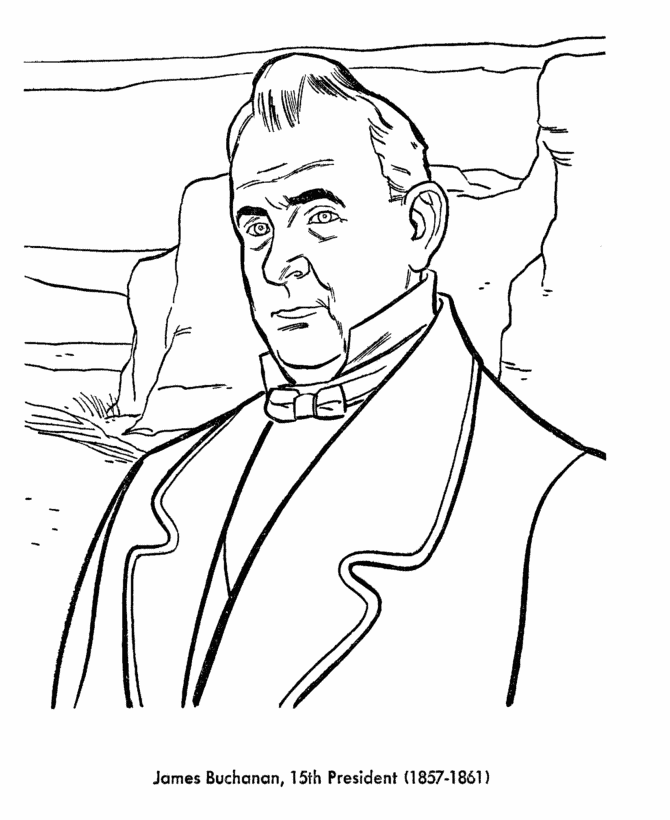  James Buchanan Coloring Page