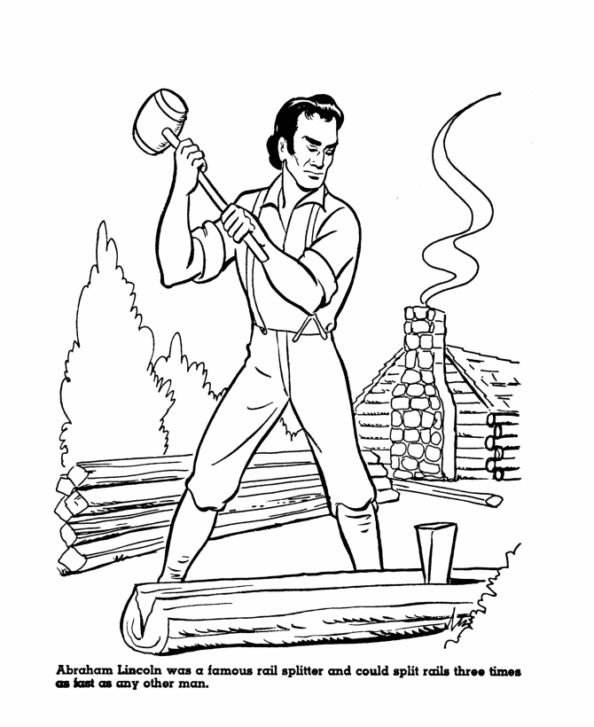  Abraham Lincoln Coloring Page