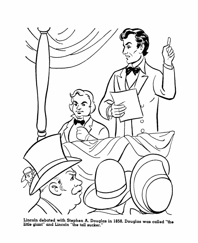  Abraham Lincoln Coloring Page