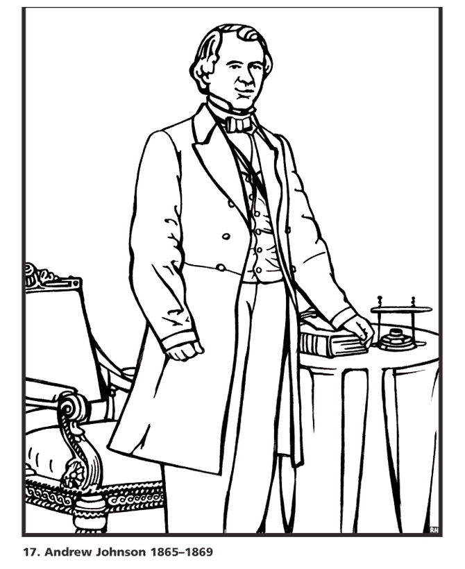  Andrew Johnson Coloring Page