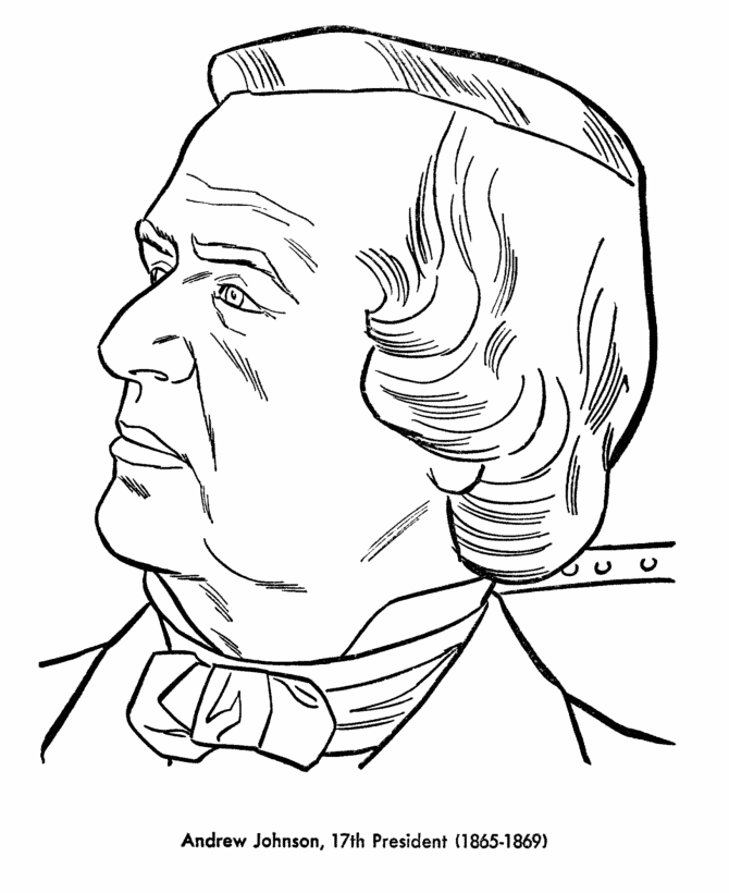  Andrew Johnson Coloring Page