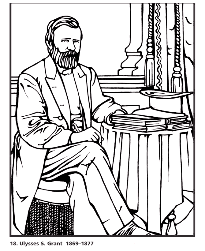  Ulysses S. Grant Coloring Page