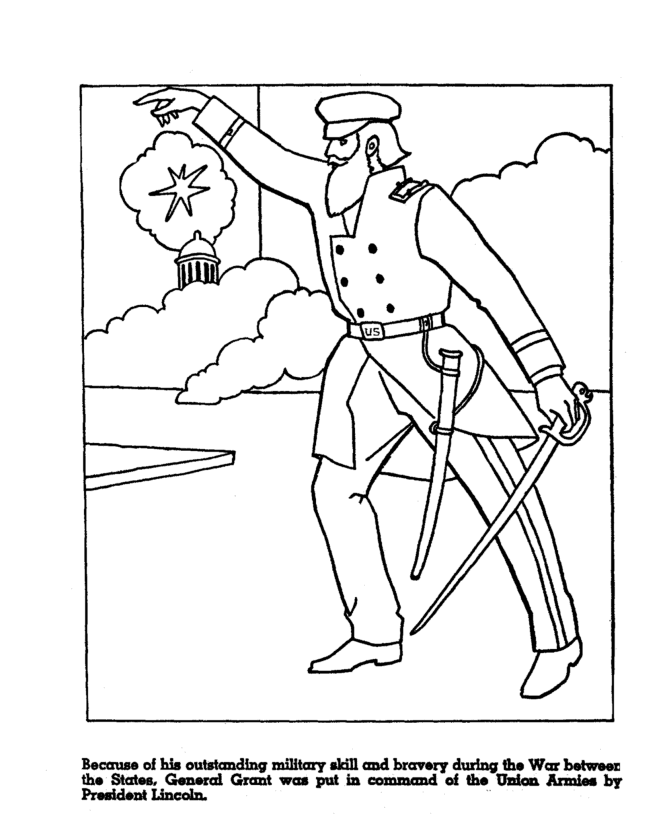  Ulysses S. Grant Coloring Page