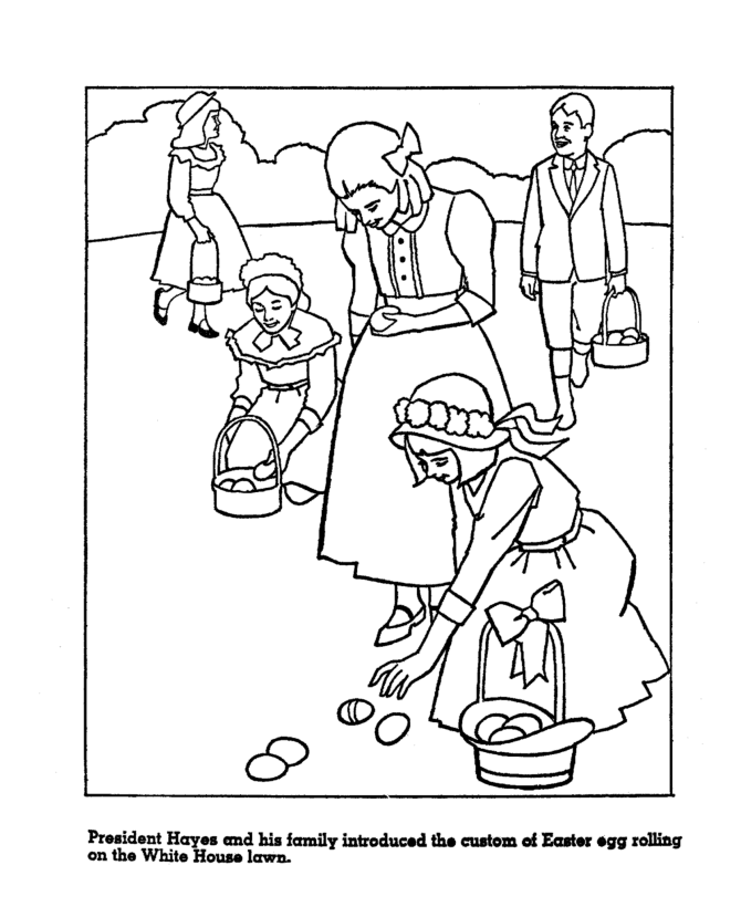  Rutherford B. Hayes Coloring Page