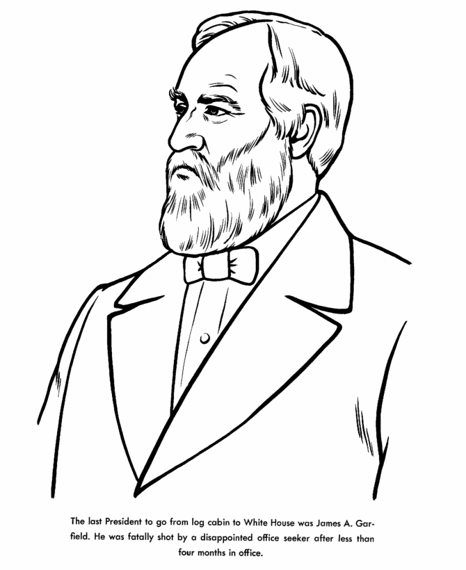  James Garfield Coloring Page