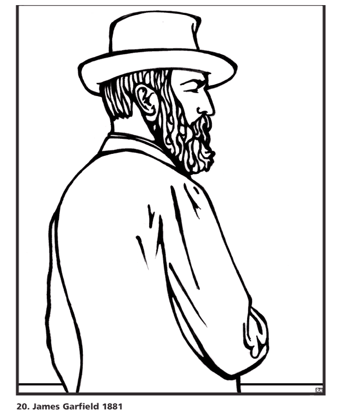  James Garfield Coloring Page