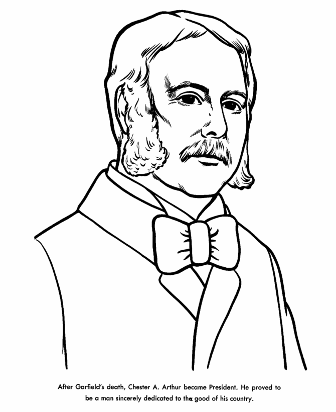  Chester Arthur Coloring Page