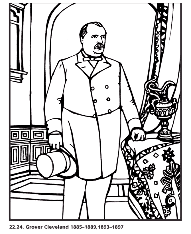  Grover Cleveland Coloring Page