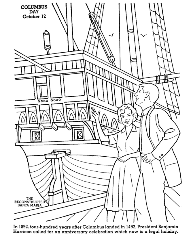  Benjamin Harrison Coloring Page