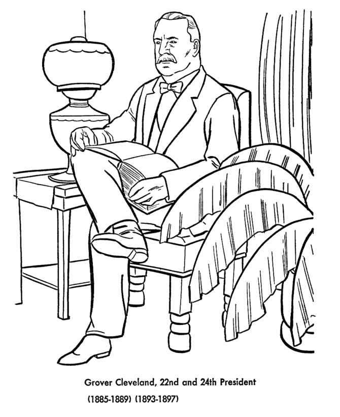  Grover Cleveland Coloring Page