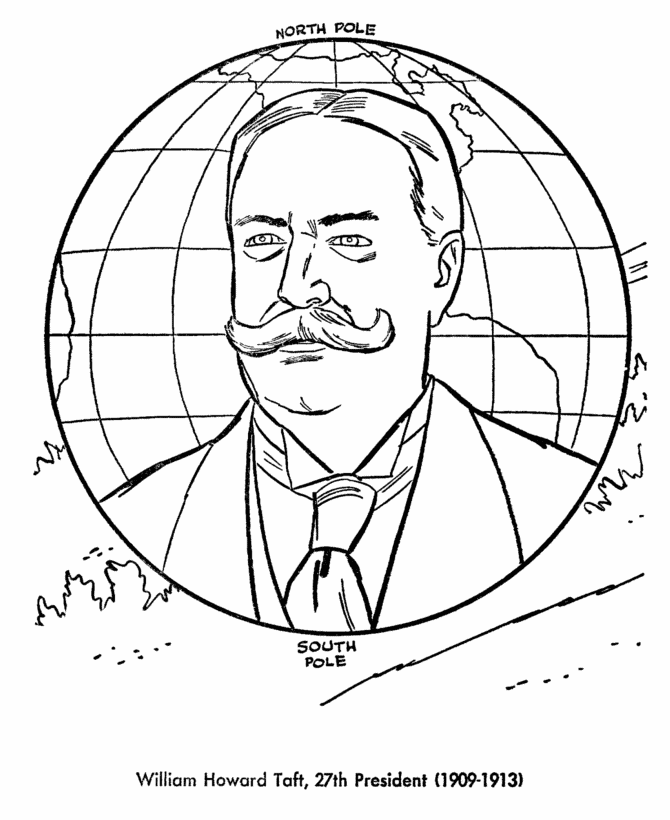  William H. Taft Coloring Page