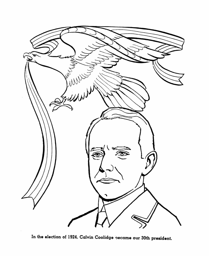  Calvin Coolidge Coloring Page