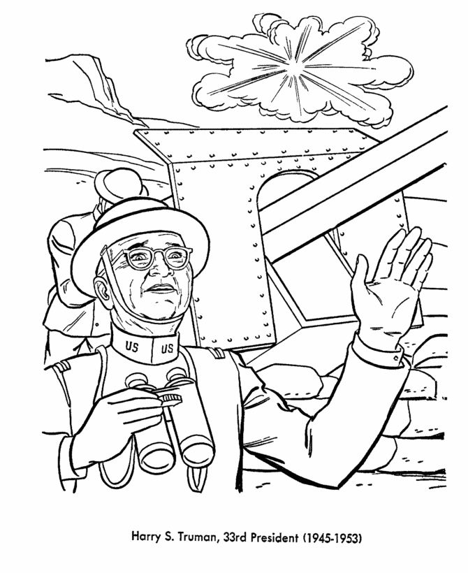  Harry Truman Coloring Page