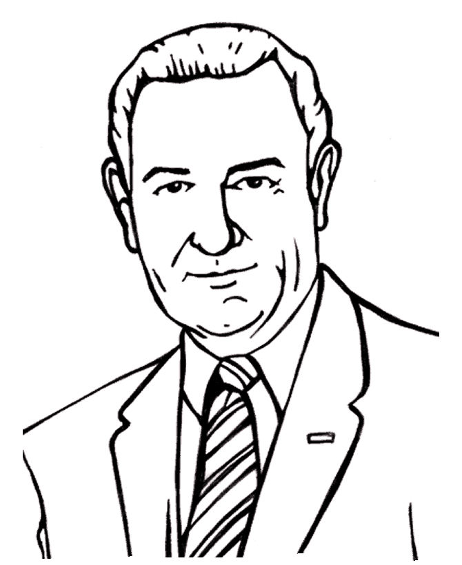  Lyndon Johnson Coloring Page