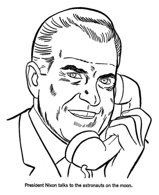  Richard Nixon Coloring Page