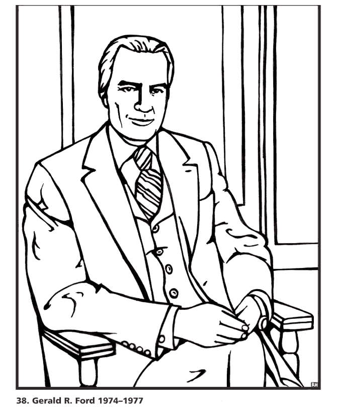  Gerald Ford Coloring Page
