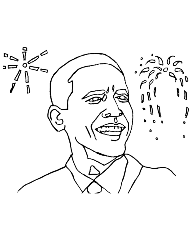  Barack Obama Coloring Page