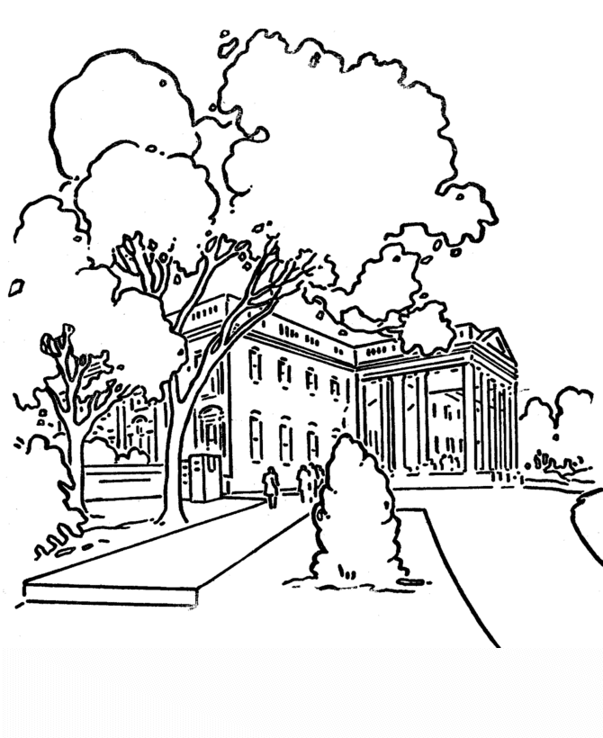 30 White House Coloring Pages - Free Printable Coloring Pages