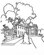  White House coloring page