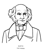 President Van Buren coloring page