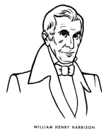  William Henry Harrison coloring page