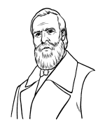 Rutherford B. Hayes coloring page