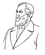 James Garfield coloring page